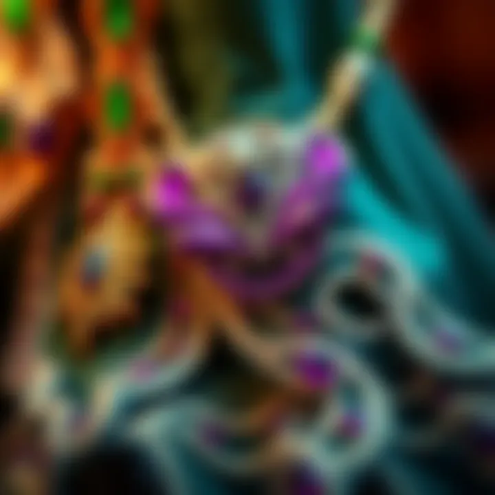 Accessories Enhancing Mardi Gras Fashion A collection of accessories and embellishments that complement Mardi Gras dresses