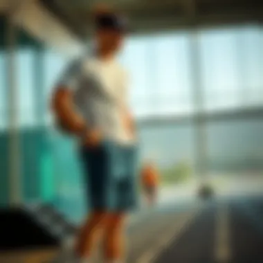 Versatile shorts paired with different athletic gear