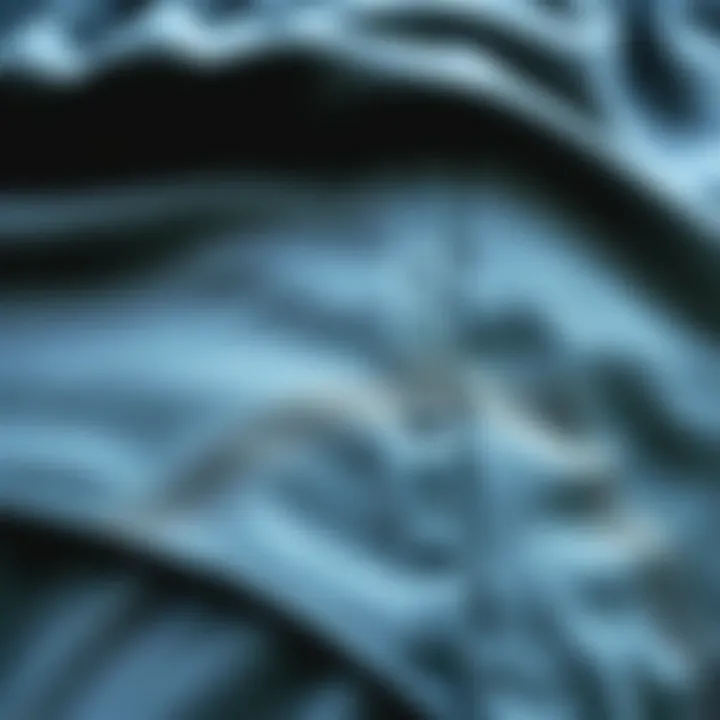 Close-up of the fabric texture and stitching details