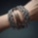 Artistic representation of intertwined metal bracelets symbolizing unity