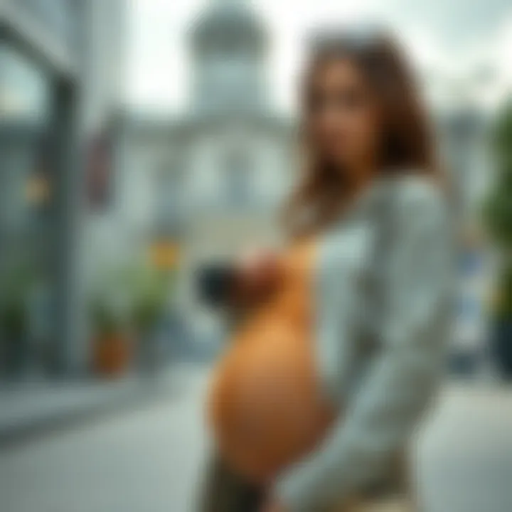 Practical Styling Tips Expectant mother pairing stylish accessories with maternity wear