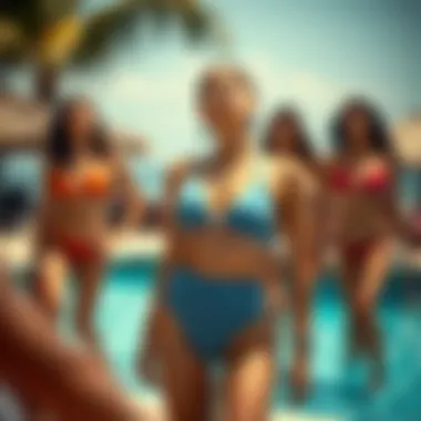 Contemporary mod swimwear styles with unique cuts