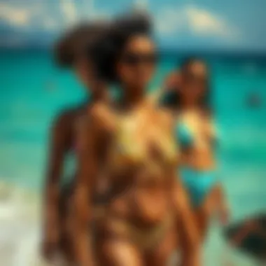 Diverse body types wearing mod swimwear