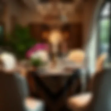 Elegant Dining with Moroccan Aesthetics Elegant dining setup featuring Moroccan table runner