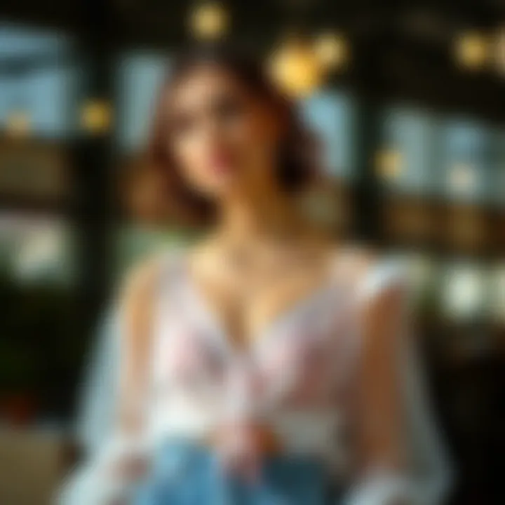 Layered Styling with Camisoles Layered outfits featuring a stylish see-through camisole