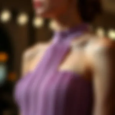 Elegant notch neck pleated tube dress showcasing intricate fabric detail