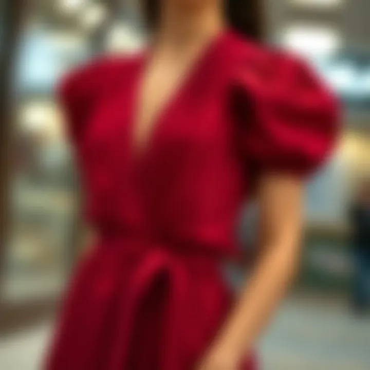 Variety of fabric choices for notch neck pleated tube dress