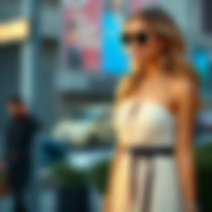 Stylish ensemble featuring notch neck pleated tube dress