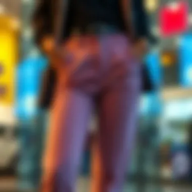 Fashionable Fit with Button Extensions Stylish pants featuring button extension for enhanced fit