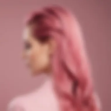 Color palette highlighting the significance of pink in hairstyling