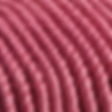 Texture of Pink Pre-Stretched Braiding Hair Close-up of vibrant pink pre-stretched braiding hair showcasing its texture
