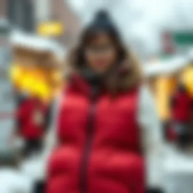 Fashionable plus size winter vest with layering options