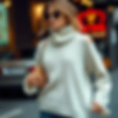 Chic Styling with Ripped Knitted Sweater Creative outfit showcasing a ripped knitted sweater in a chic ensemble