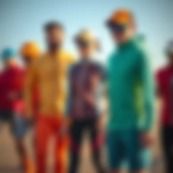 Diverse Running Apparel Options A range of running apparel highlighting different styles and functionalities.