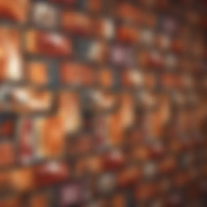 Detailed Texture of Rustic Red Brick Wallpaper Close-up of rustic red brick wallpaper texture