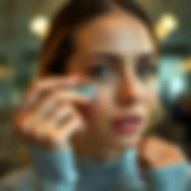 Proper Usage Technique for Hair Removal Demonstration of proper usage technique for facial hair removal