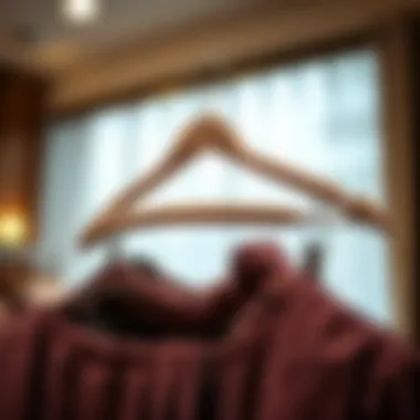 Luxurious Appeal: Velvet Skirt Hanger Stylish velvet skirt hanger adding a luxurious touch