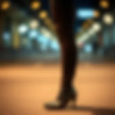 Maintaining Your Thigh-High Boots A well-maintained pair of stretchy thigh-high boots displayed to show longevity and care tips.