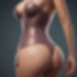 Elegant design of a body shaper showcasing its form-enhancing capabilities