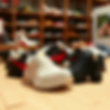 Variety of chunky Puma footwear displayed in a stylish layout