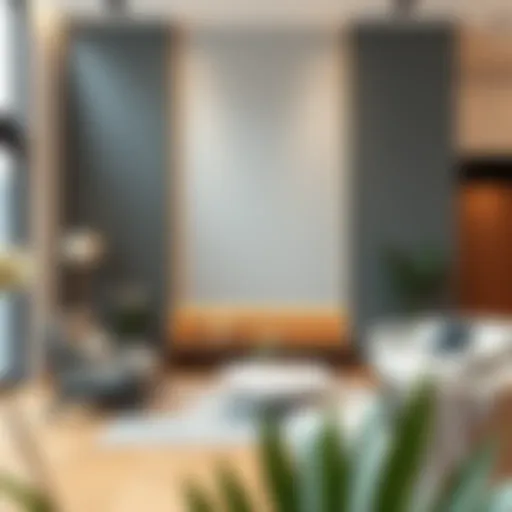 Elegant PVC accent wall in a modern living room