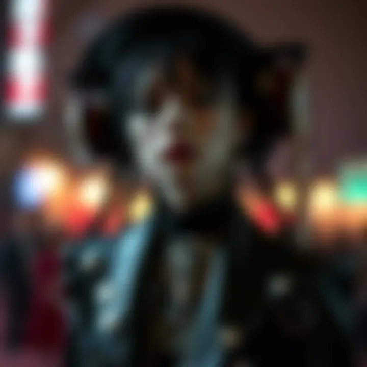 A captivating performance embodying Platform Goth culture