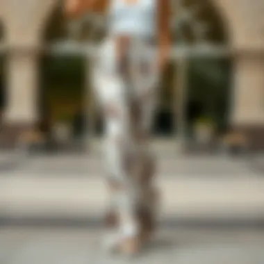 Notable Exploring the Allure of Marble Print Flare Pants