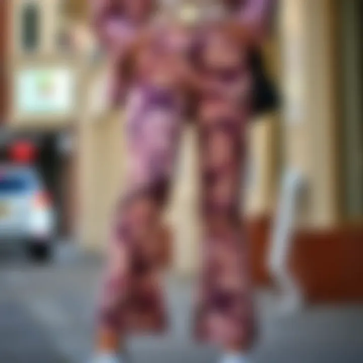 Exploring the Allure of Marble Print Flare Pants Summary