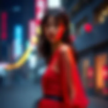 Fashion Forward Styling with the Red See-Through Dress Artfully styled outfit featuring a red see-through dress