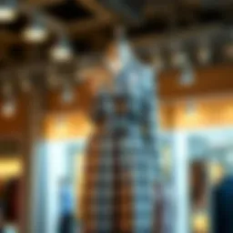 Elegant plaid jumpsuit displayed on a mannequin