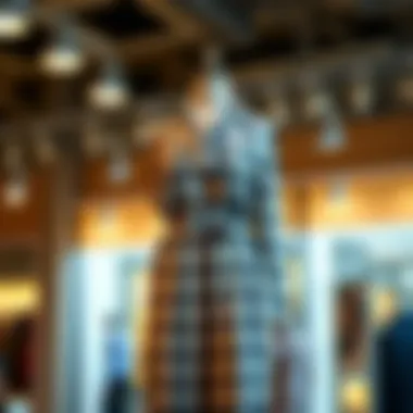 An Elegant Display of Plaid Jumpsuit Fashion Elegant plaid jumpsuit displayed on a mannequin