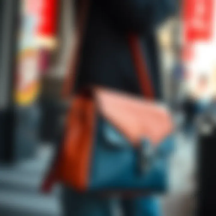 Notable Exploring the Colorblock Shoulder Bag: A Study in Style and Utility
