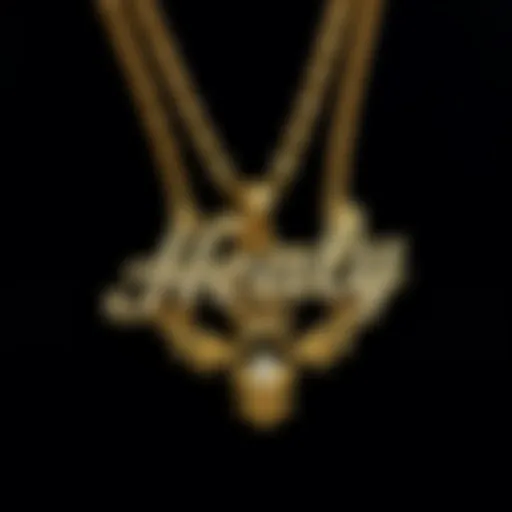 Elegant double layer name necklace highlighting intricate design details