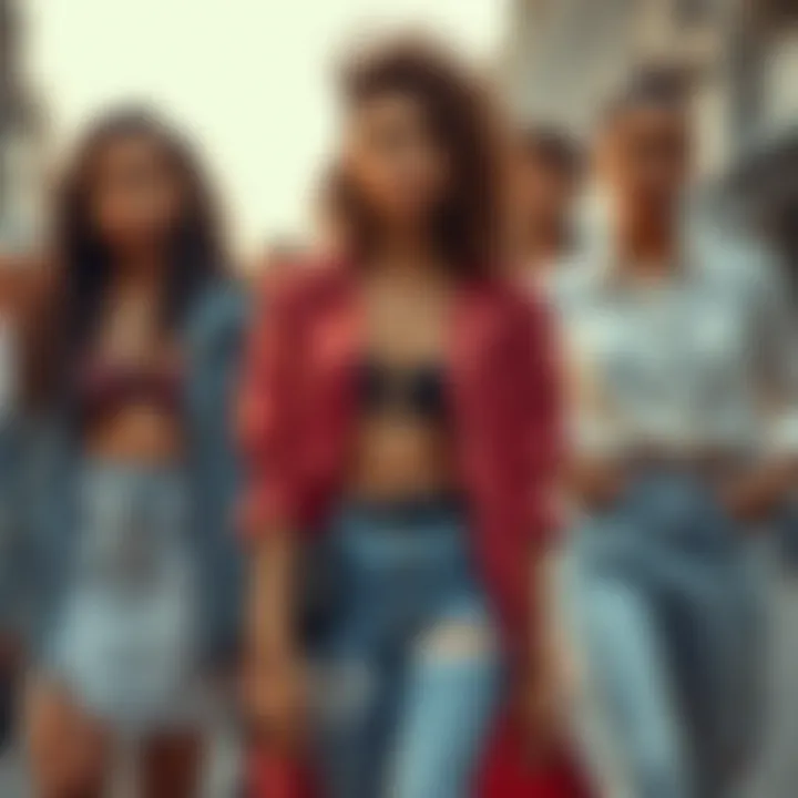 A collage of Forever 21 styles highlighting diversity