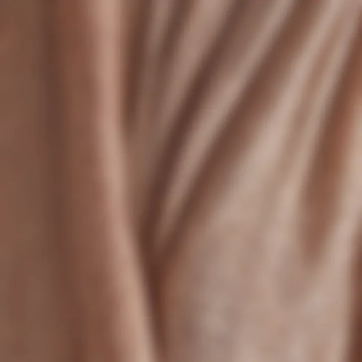 Close-up of fabric texture highlighting the materials used in garter slip dresses