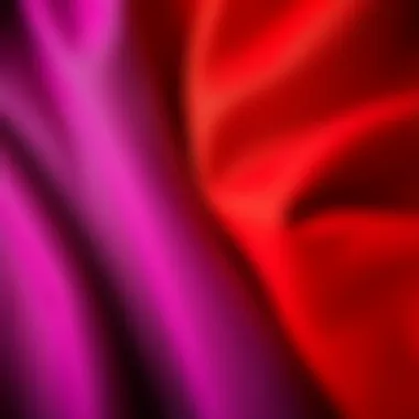 Close-up of fabric textures suitable for halterneck swing dresses