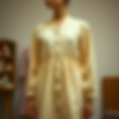 Hem smock dress suited for different body shapes