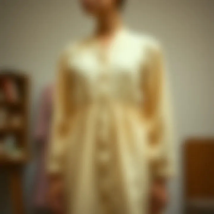 Hem smock dress suited for different body shapes