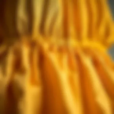 Diverse fabric types used for hem smock dresses