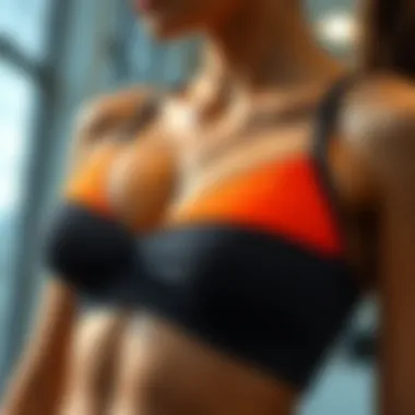 Combination of fabrics used in criss cross back sports bras for optimal performance