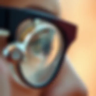 Intricate Designs of Monocles Close-up of a stylish monocle with intricate design