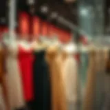 Fashion Boutique Display of Elegant Dresses A stunning collection of elegant dresses displayed in a fashion boutique