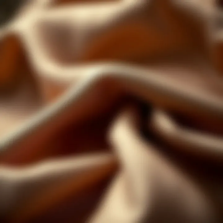 Luxurious Fabric Textures for Elegant Dresses Close-up of luxurious fabric textures used in elegant dresses