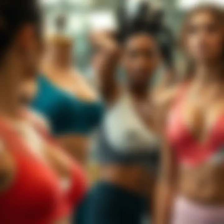 Diverse Styles of Workout Fajas Collection of various styles of workout fajas displayed artistically.