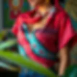 Vibrant Patterns of the Satin Bandana Top Stylish satin bandana top showcasing vibrant patterns