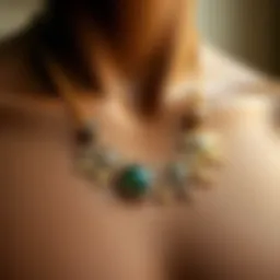 A beautifully crafted necklace designed for a son, highlighting intricate details and craftsmanship.