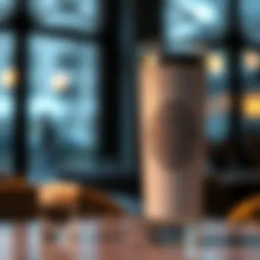 Elegant personalized tumbler showcasing intricate design