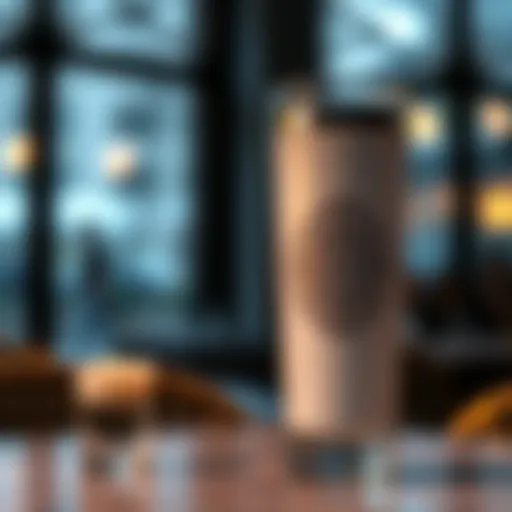 Elegant personalized tumbler showcasing intricate design