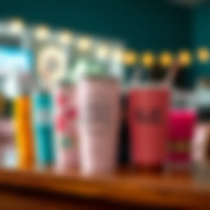 Group of custom tumblers in various colors and styles