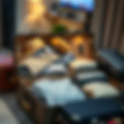 Elegant travel box showcasing premium clothing organization.